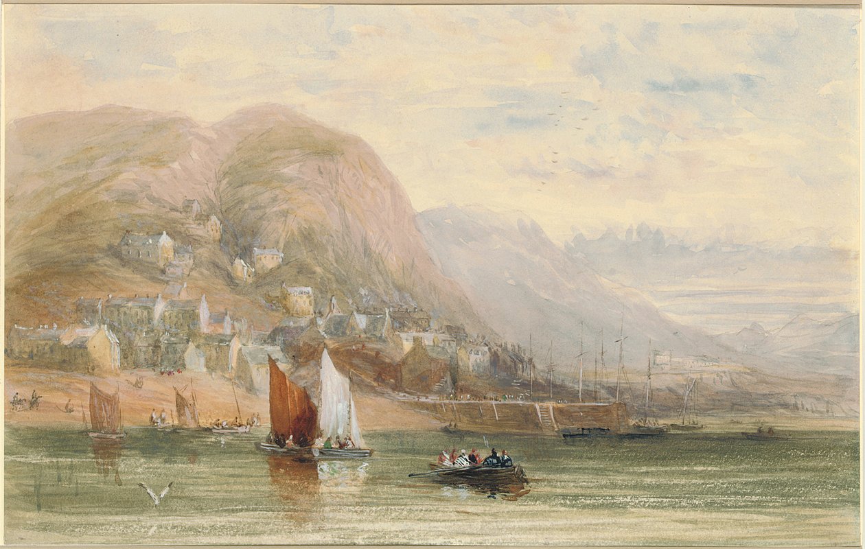 Kilátás Barmouthra, Észak-Walesre alkotó: David Cox