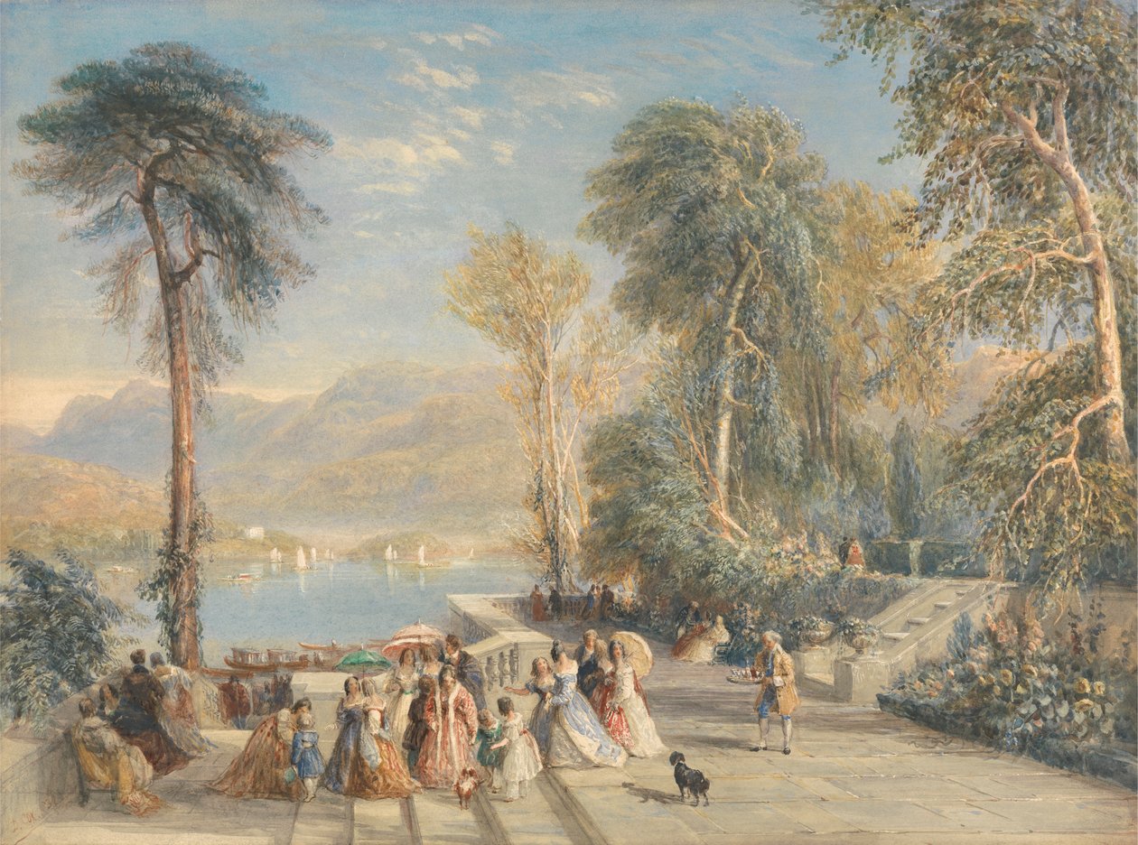 Windermere a Regatta alatt alkotó: David Cox
