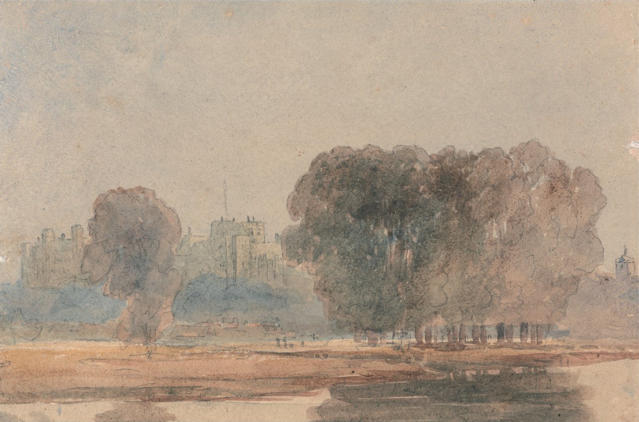 A windsori kastély a Brocas felől alkotó: David Cox
