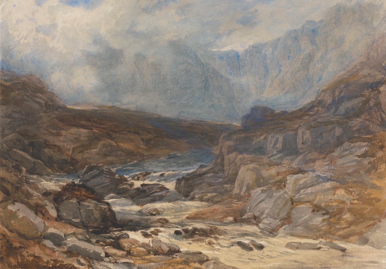 Walesi hegyi patak alkotó: David Cox Jr.