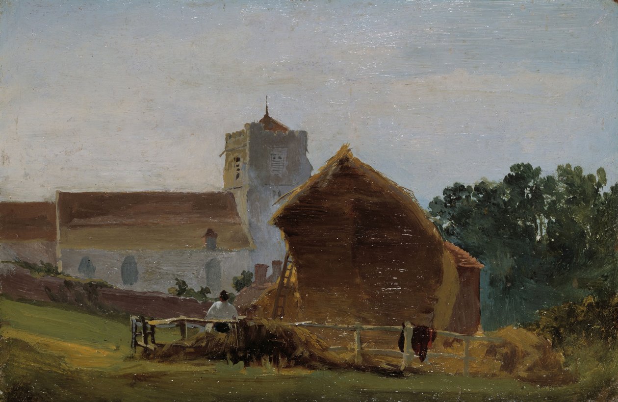 Mindenszentek temploma, Hastings, 1812. alkotó: David Cox the elder