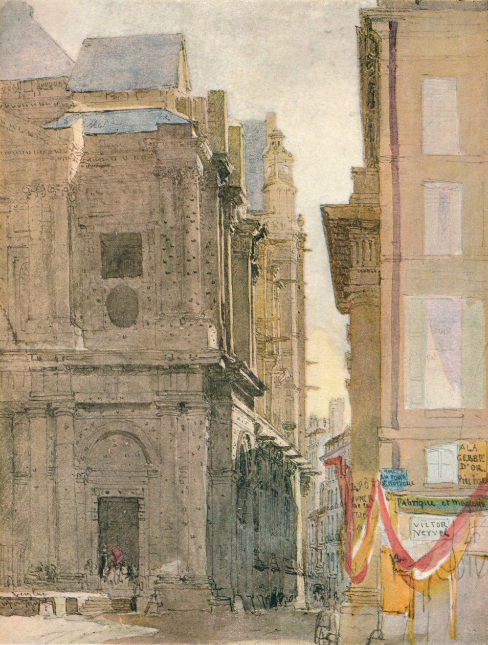 Szent Eustache-templom, Párizs, 1829 alkotó: David Cox the elder
