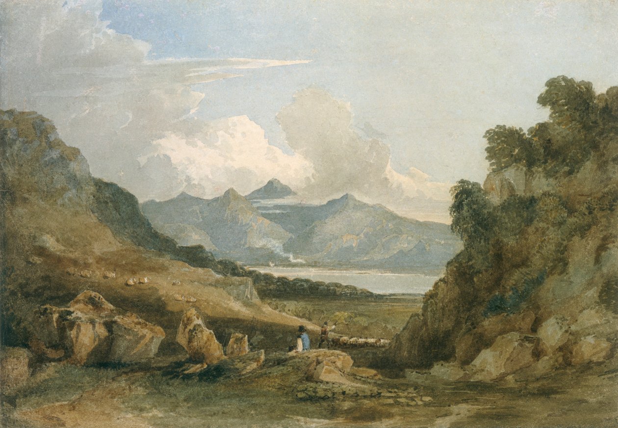 Snowdon, c1810. alkotó: David Cox the elder
