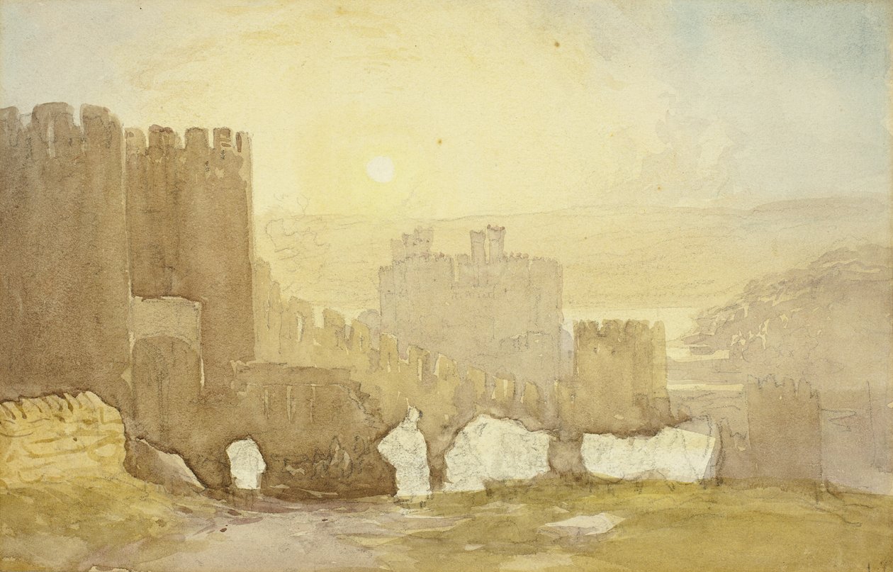 Napfelkelte, Conway kastély alkotó: David Cox the elder