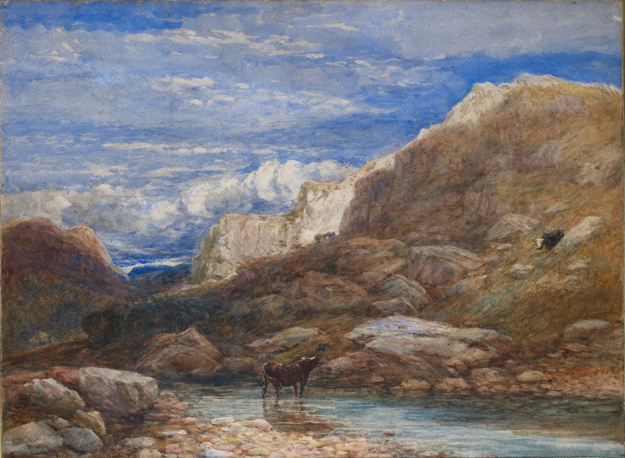 A kihívás, 1853 alkotó: David Cox the elder