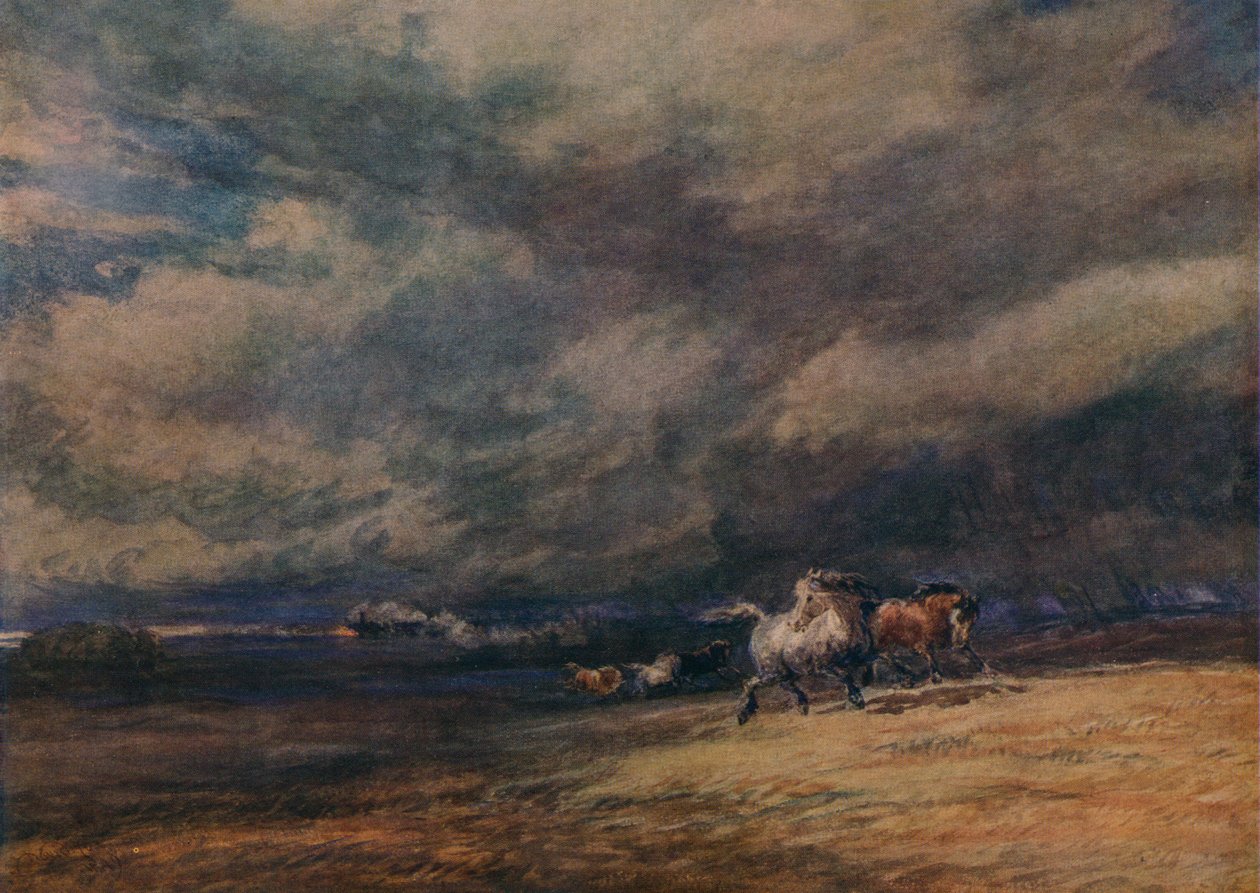 Az éjszakai vonat, 1849 alkotó: David Cox the elder