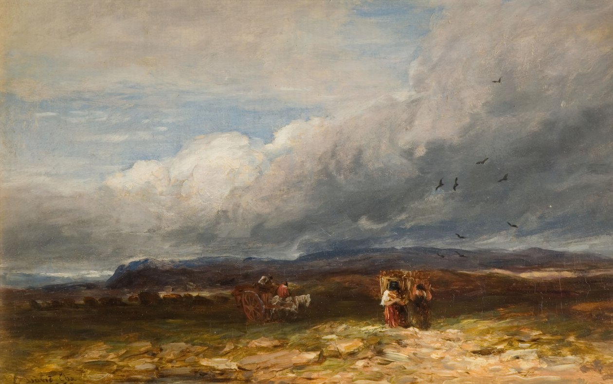 A tőzeggyűjtők, 1850. alkotó: David Cox the elder