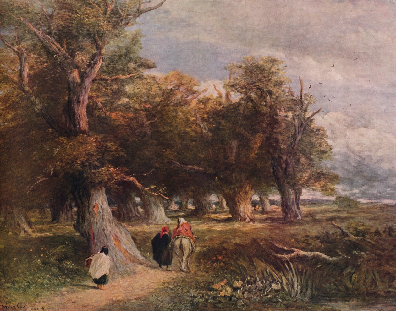 Az erdő szoknyái, 1855, 1938 alkotó: David Cox the elder
