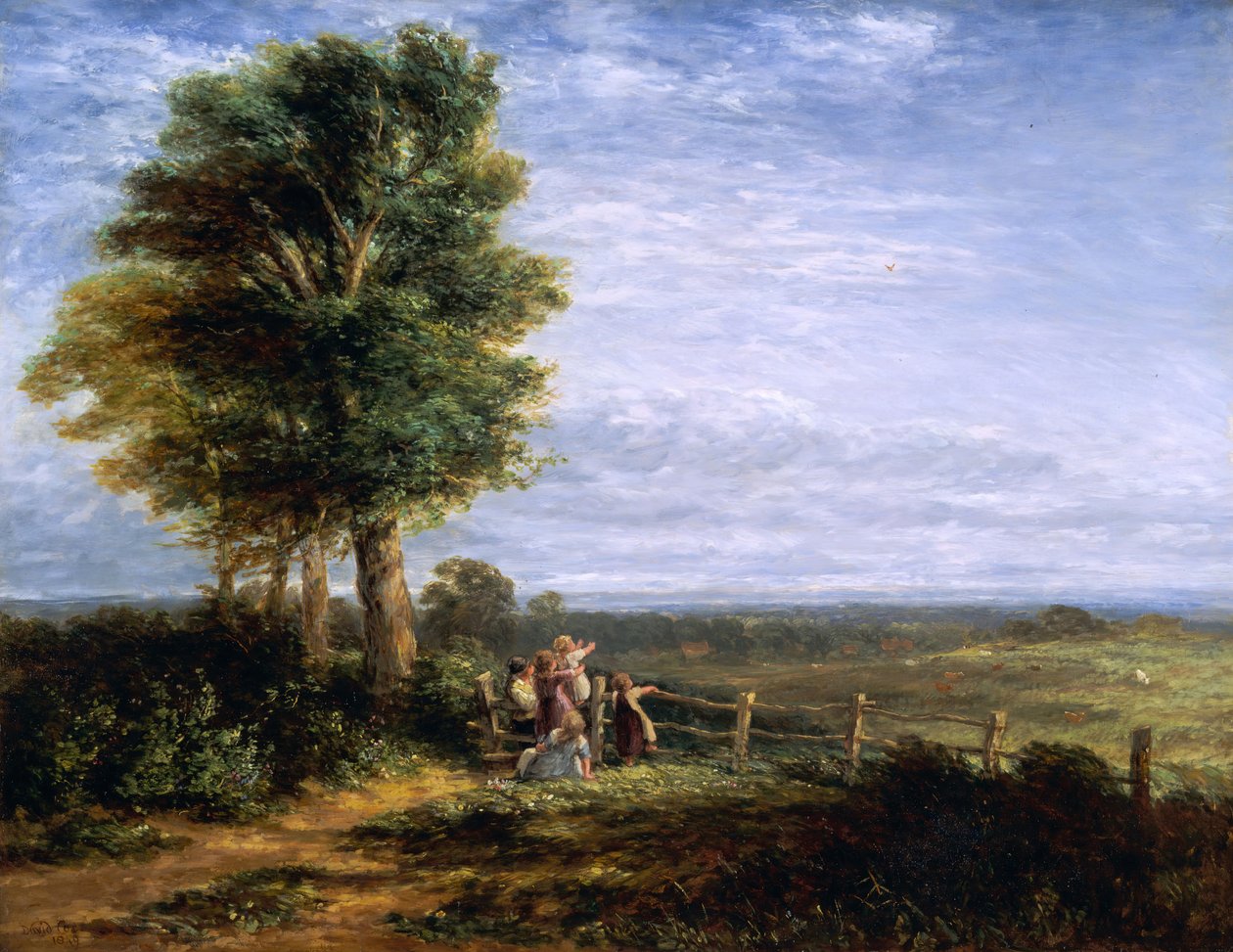 A pacsirta, 1849. alkotó: David Cox the elder