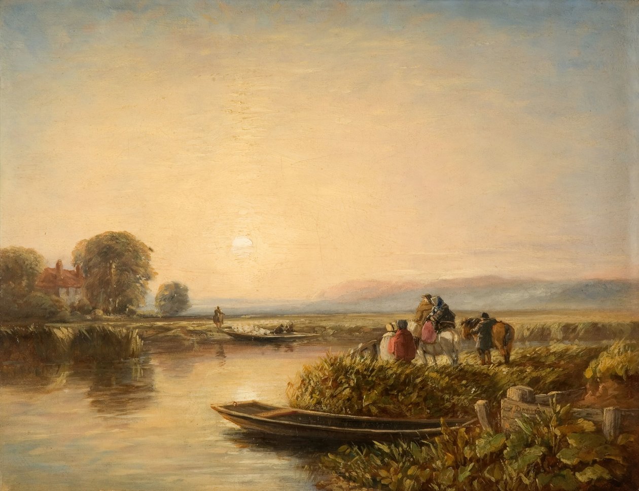 A kompra várva – reggel, 1851. alkotó: David Cox the elder