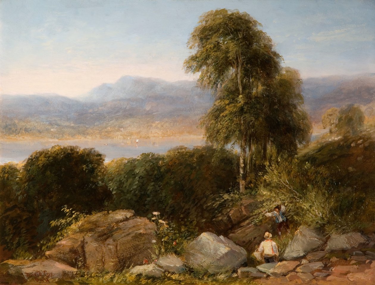 Windermere, 1844. alkotó: David Cox the elder