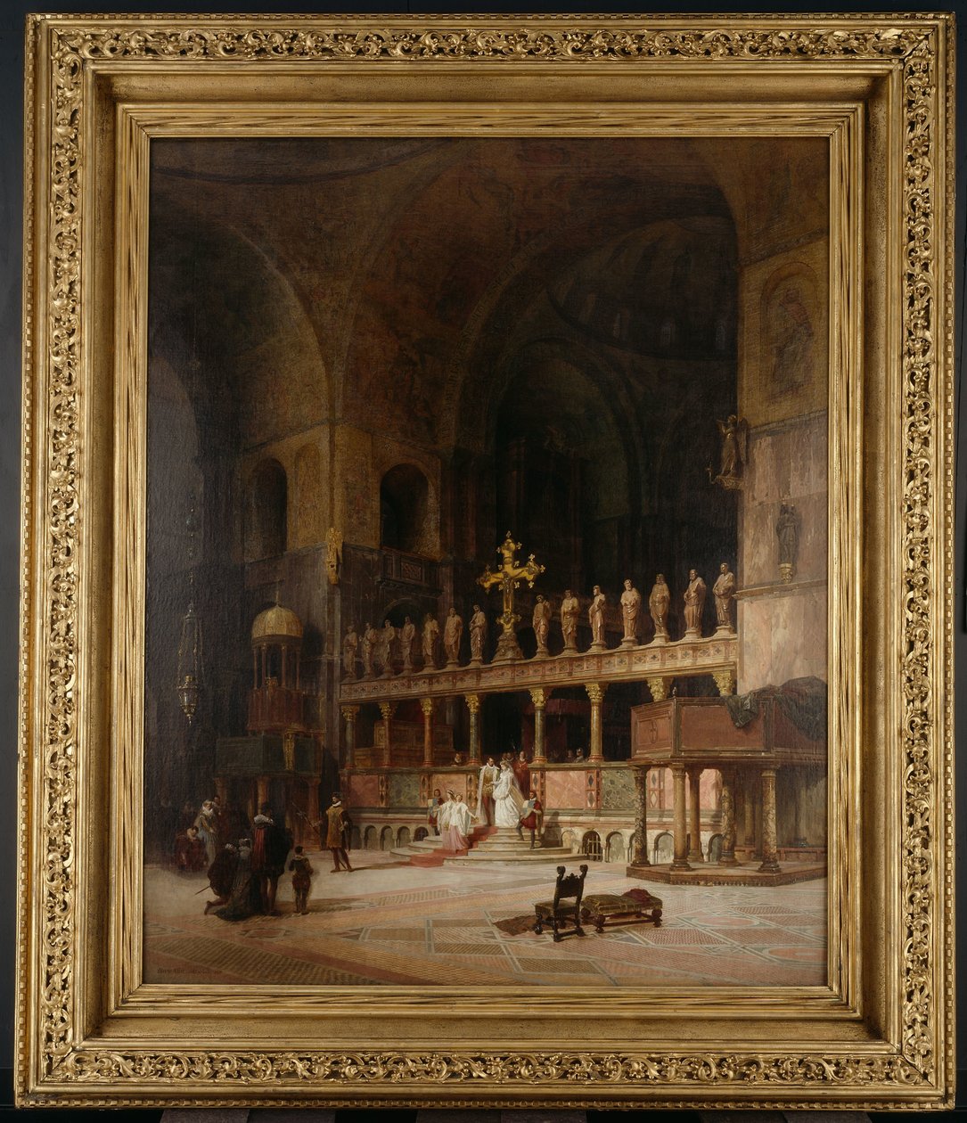 Szent Márk belseje, Velence, 1869 alkotó: David Dalhoff Neal