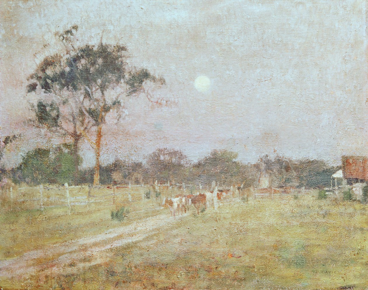Este (olaj, vászon) alkotó: David Davies