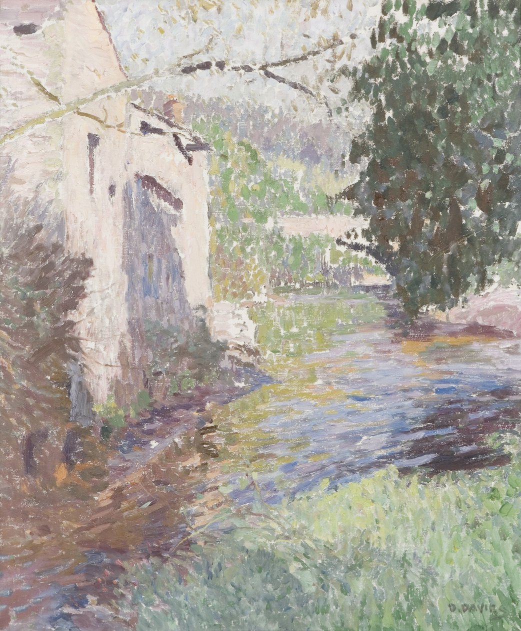 Old Brewery, Sennybridge (olaj, vászon) alkotó: David Davies
