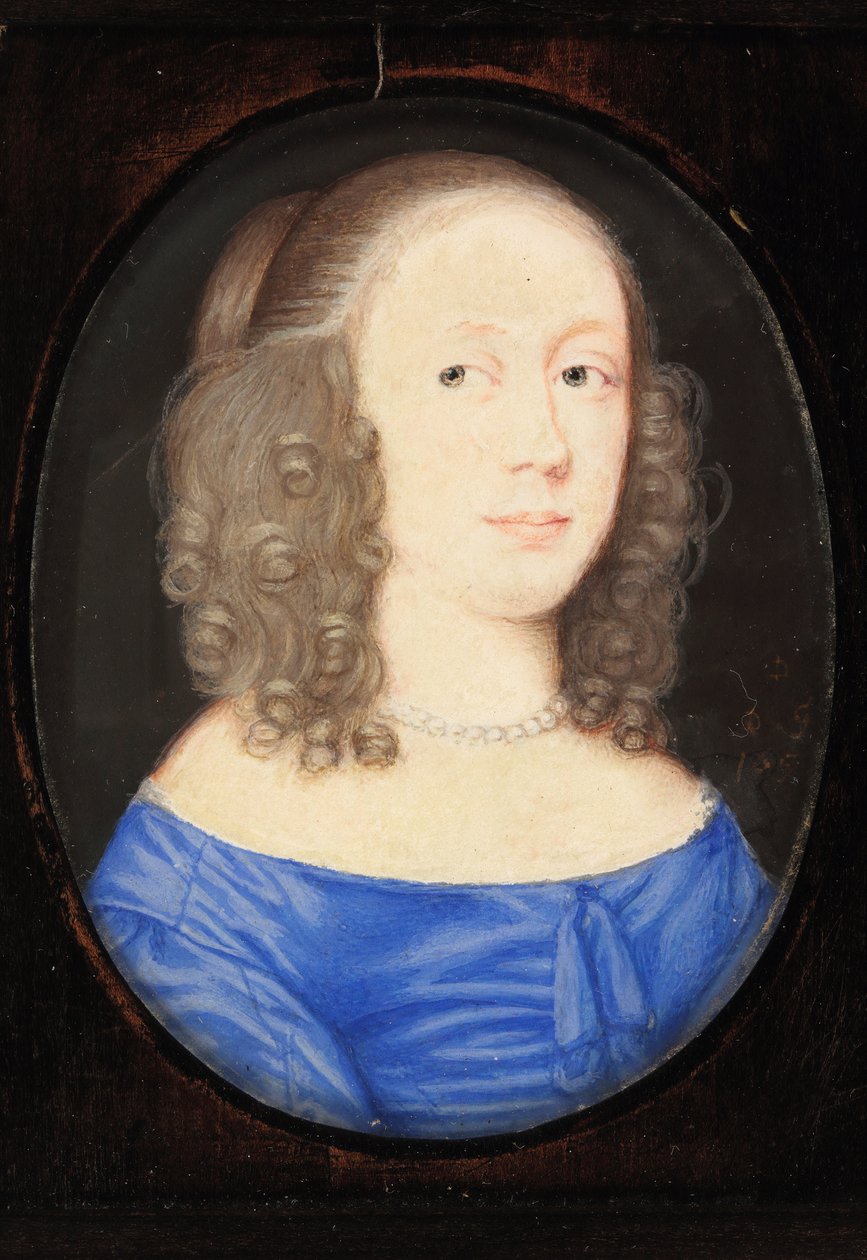 Egy hölgy Vere Erzsébetnek, Clare grófnőjének hívják, 1653 (wc pergamen) alkotó: David Des Granges