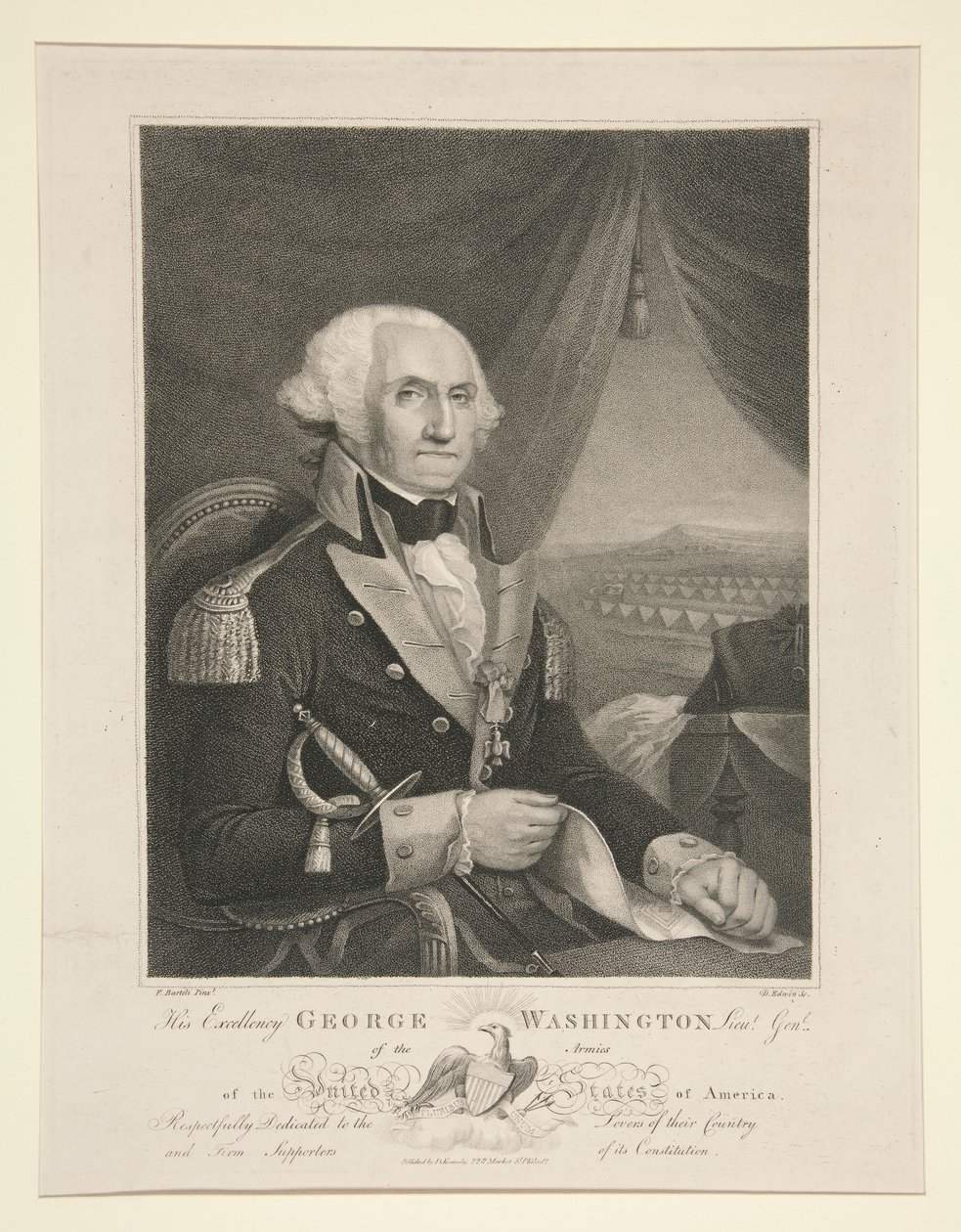 Őexcellenciája George Washington l. altábornagy alkotó: David Edwin