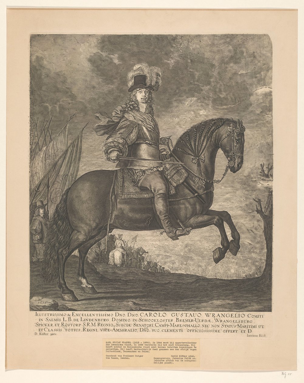 A Legillusztrisabb és Kiváló Dmo. Úr. Charles Gustav Wrangel (...) alkotó: David Ehrenstrahl