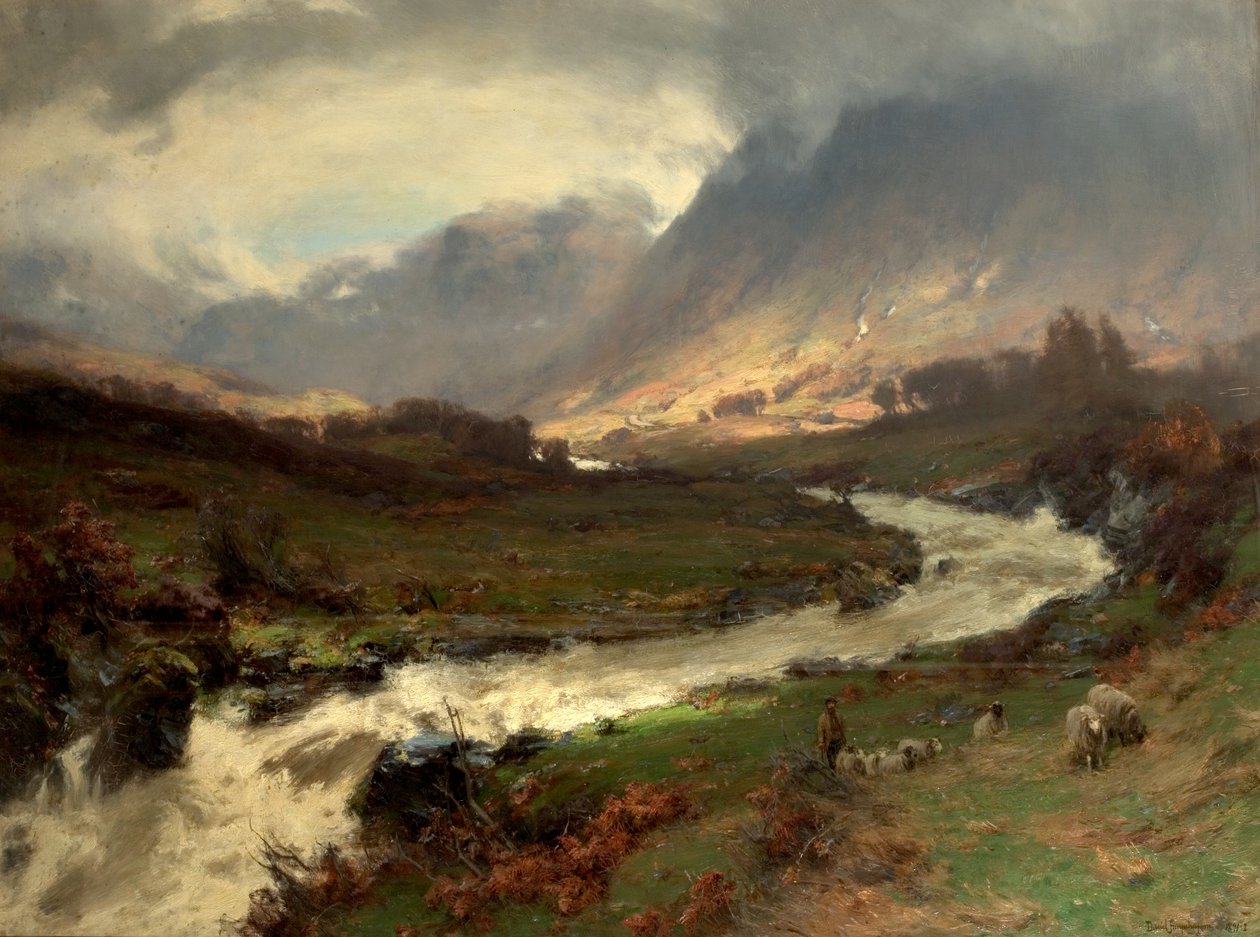 Break in the Storm, Glen Lyon, Perthshire, Skócia, 1891-92 alkotó: David Farquharson
