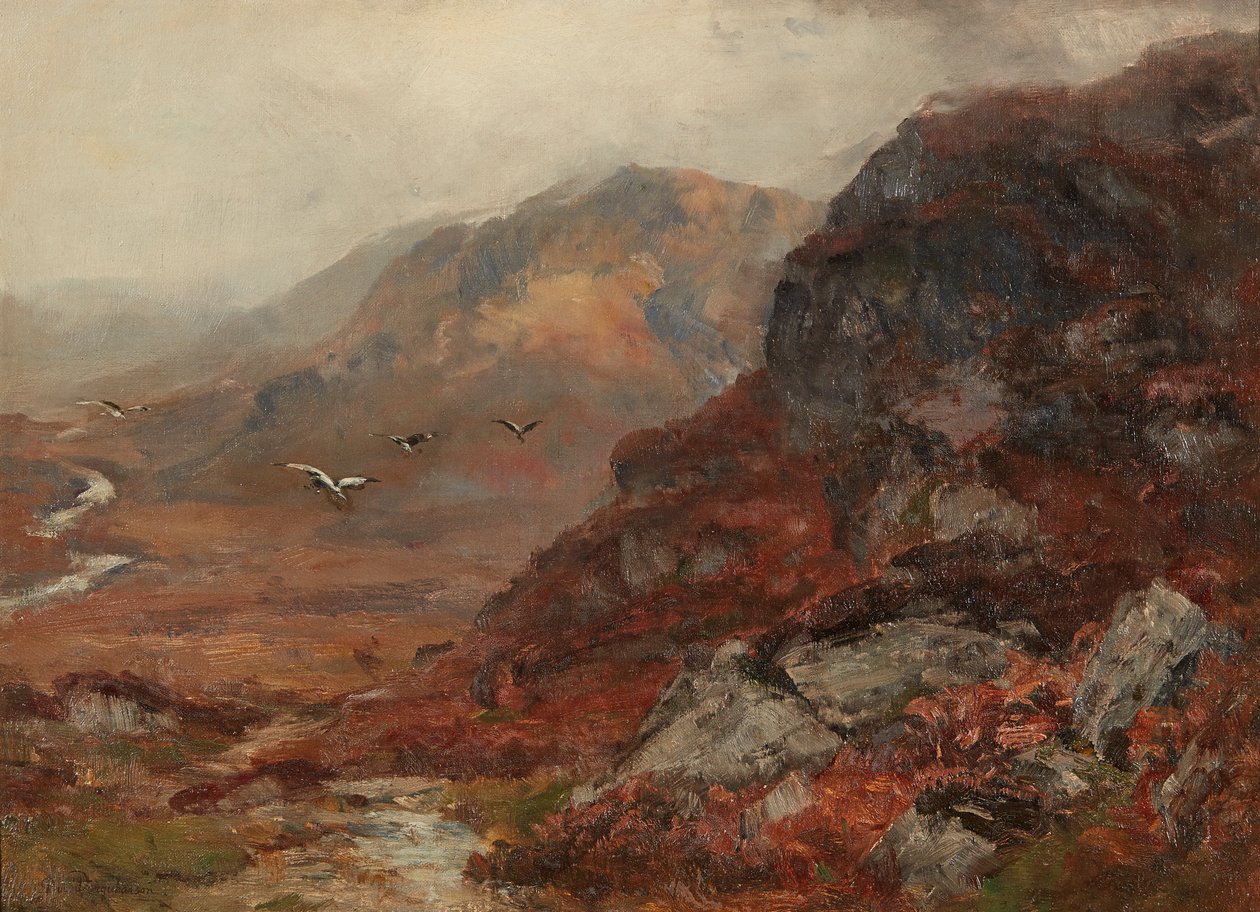 Highland Hills (olaj, vászon) alkotó: David Farquharson