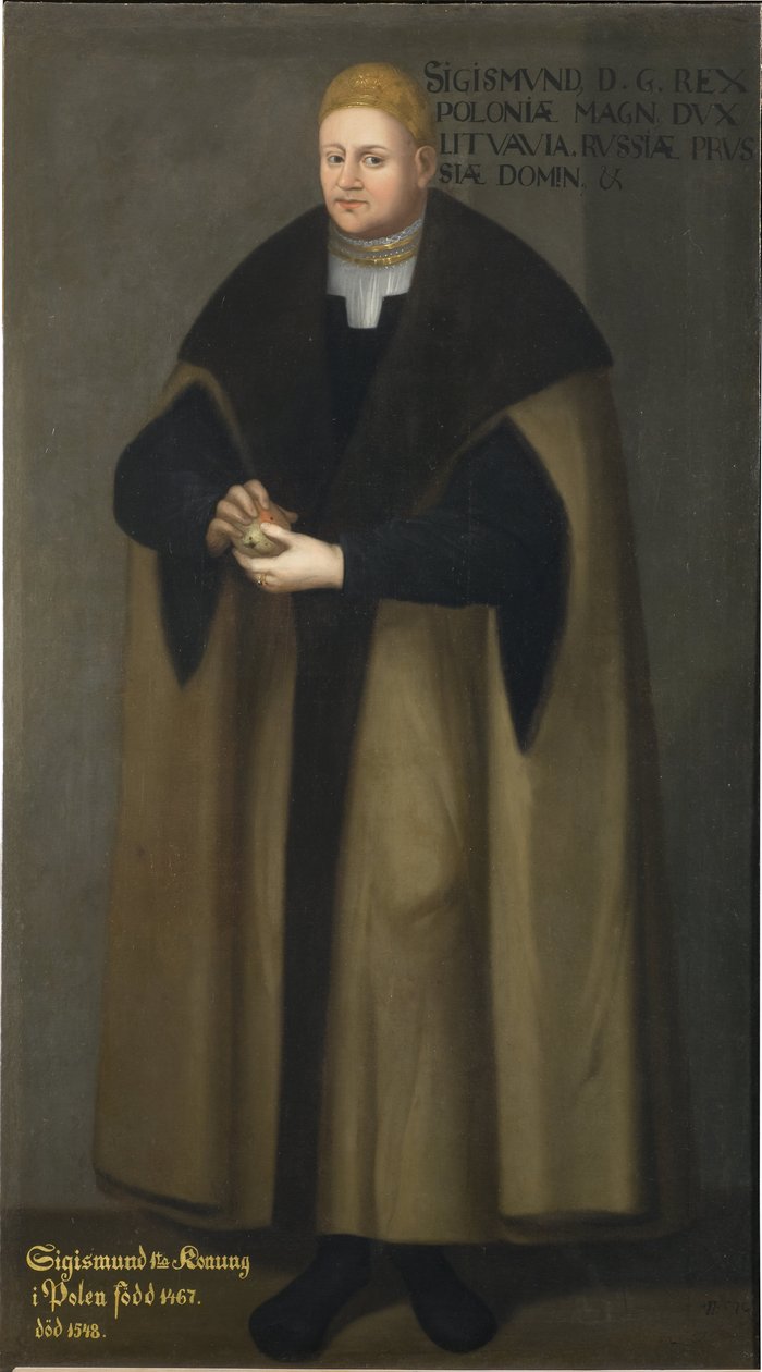 Idősebb I. Zsigmond lengyel király és Litvánia nagyhercege – I. lengyel Zsigmond (1467-1548) portréja, készítette: Frumerie, David (1641-1677). olajfestmény alkotó: David Frumerie