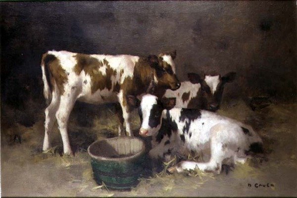 Három borjú (olaj, vászon) alkotó: David Gauld