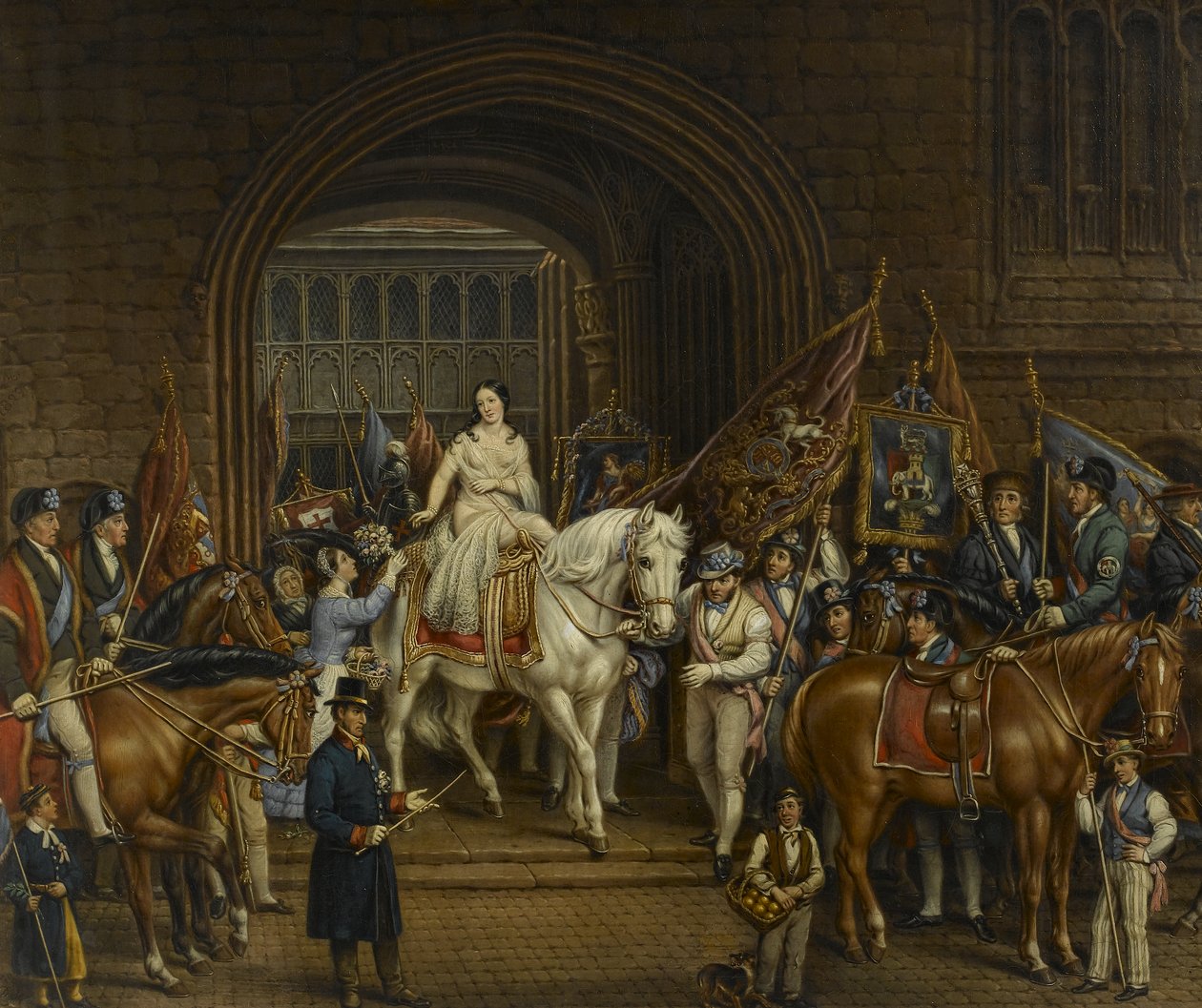 Lady Godiva körmenet 1829, 1867 alkotó: David Gee