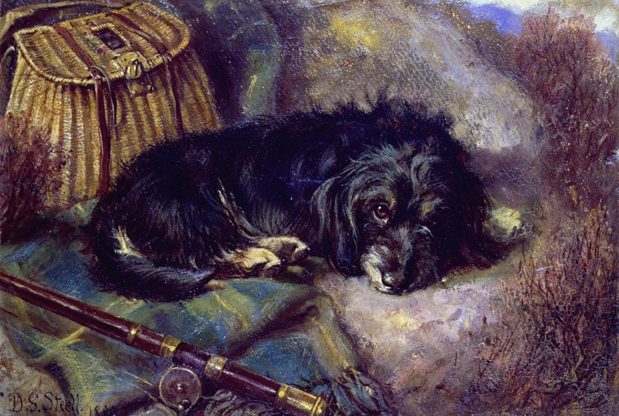 Őrségben, 1880 (tábla) alkotó: David George Steell