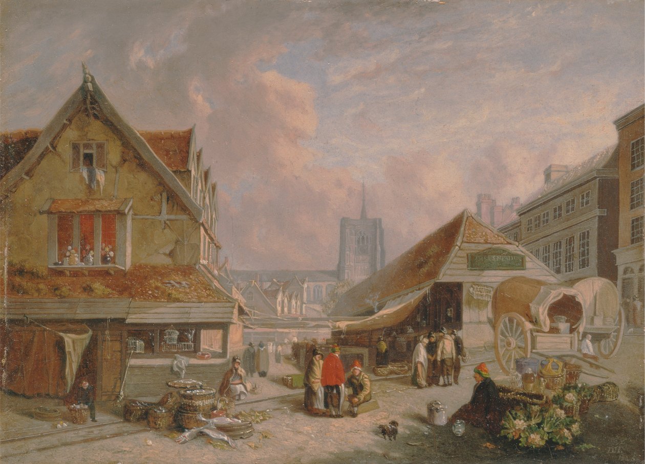 Az Old Fishmarket, Norwich alkotó: David Hodgson
