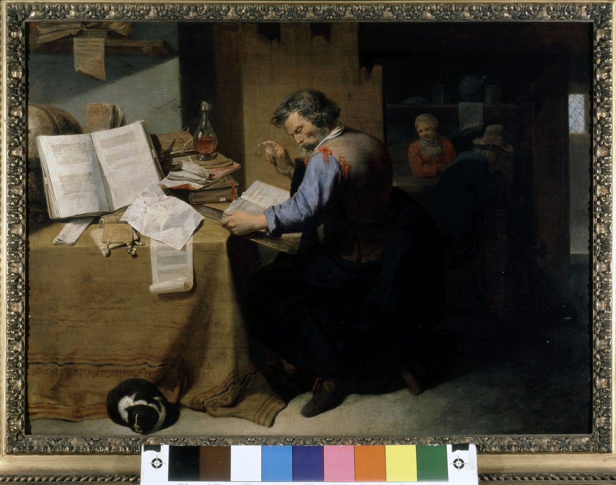 Az alkimista, David Ryckaert, a fiatal festménye. alkotó: David III Ryckaert