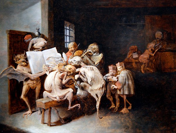 A zenei lecke (olaj, tábla) alkotó: David III Ryckaert