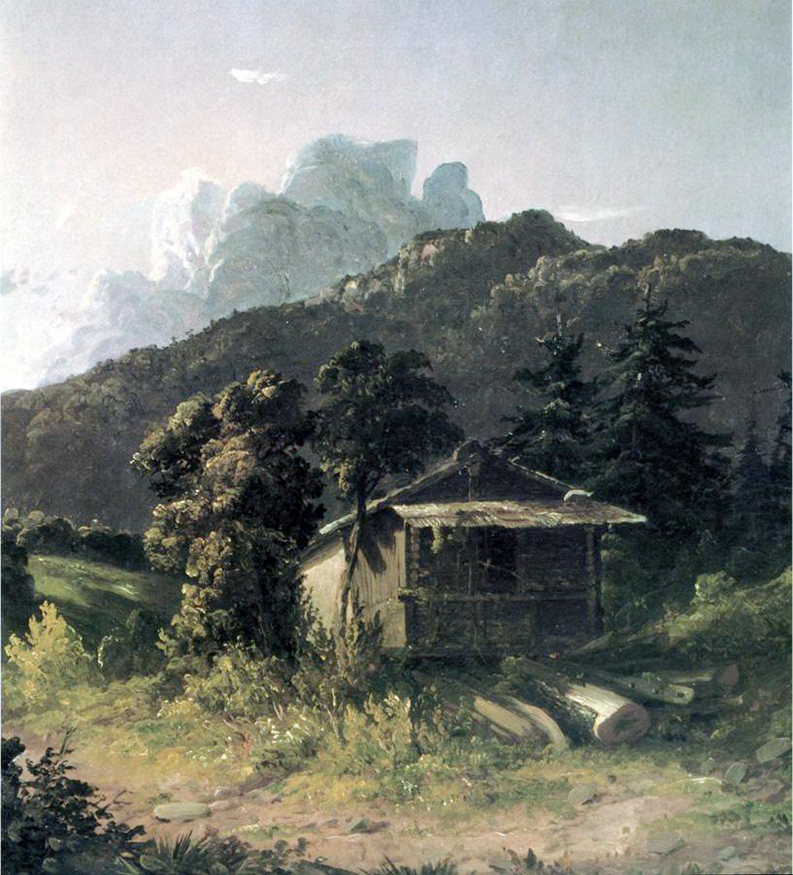Egy ház az Adirondacksben, 1851 alkotó: David Johnson