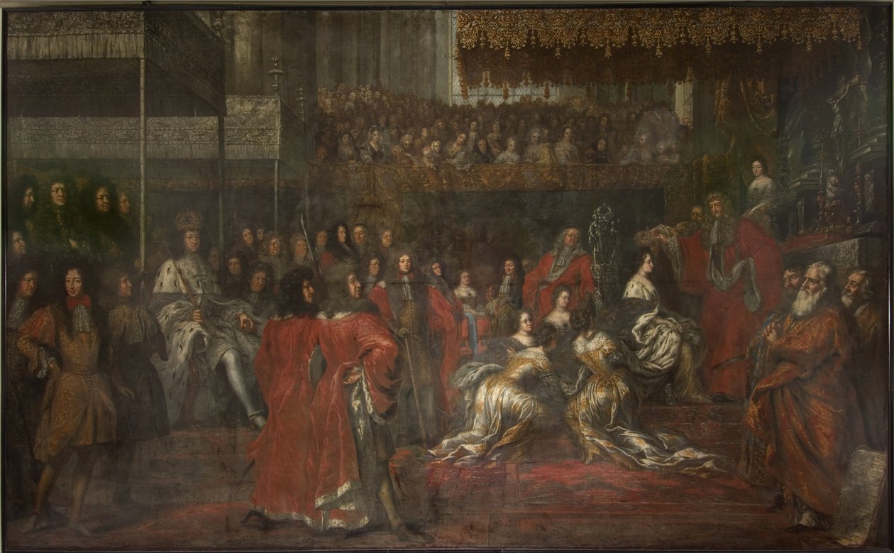 Az idősebb Ulrika Eleonóra királyné (1656-1693) koronázása alkotó: David Klöcker Ehrenstrahl