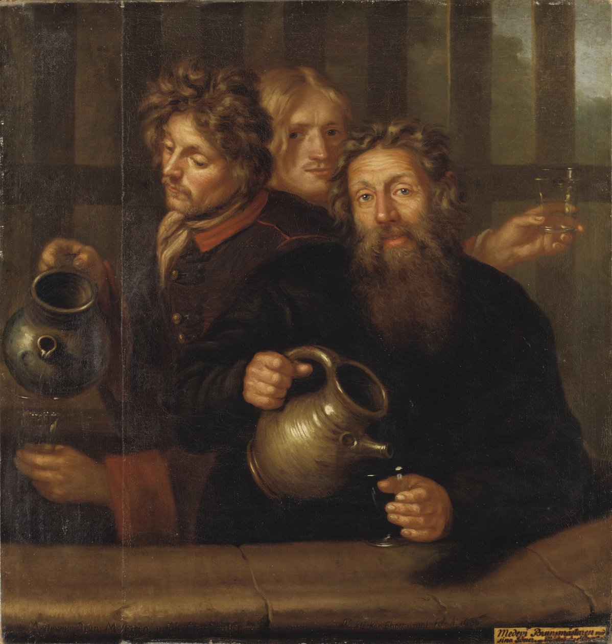 A medevi fürdőmester és fiai, 1686 alkotó: David Klöcker Ehrenstrahl