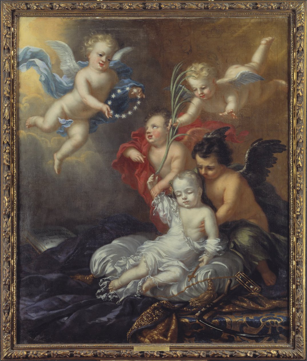 Ulrik (1684-1685), svéd herceg, halálának allegóriája alkotó: David Klöcker Ehrenstrahl