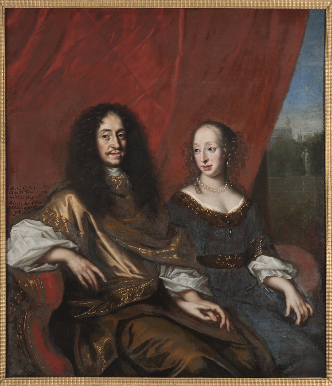 Gustave Adolphe de Mecklembourg Gustrow és Madeleine Sibylle de Holstein Gottorp - Gustav Adolph (1633-1695), Mecklenburg-Guestrow hercege és Magdalene Sibylle Holstein-Gottorp (1631-1719), készítette: Ehrenstrahl, David Kloecker (689-1) (1629). Olajfestmé alkotó: David Klöcker Ehrenstrahl