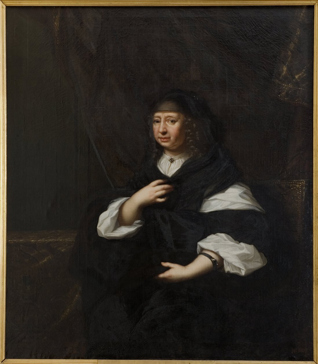 Marie Elisabeth de Saxe, Holstein Gottorp hercegnő hitvese – Marie Elisabeth szász hercegnő (1610-1684), Holstein-Gottorp hercegnő portréja, Ehrenstrahl, David Kloecker (1629-1698). Olajfestmény. Mérete: 137x120 cm. Nationalmuseum Stock alkotó: David Klöcker Ehrenstrahl