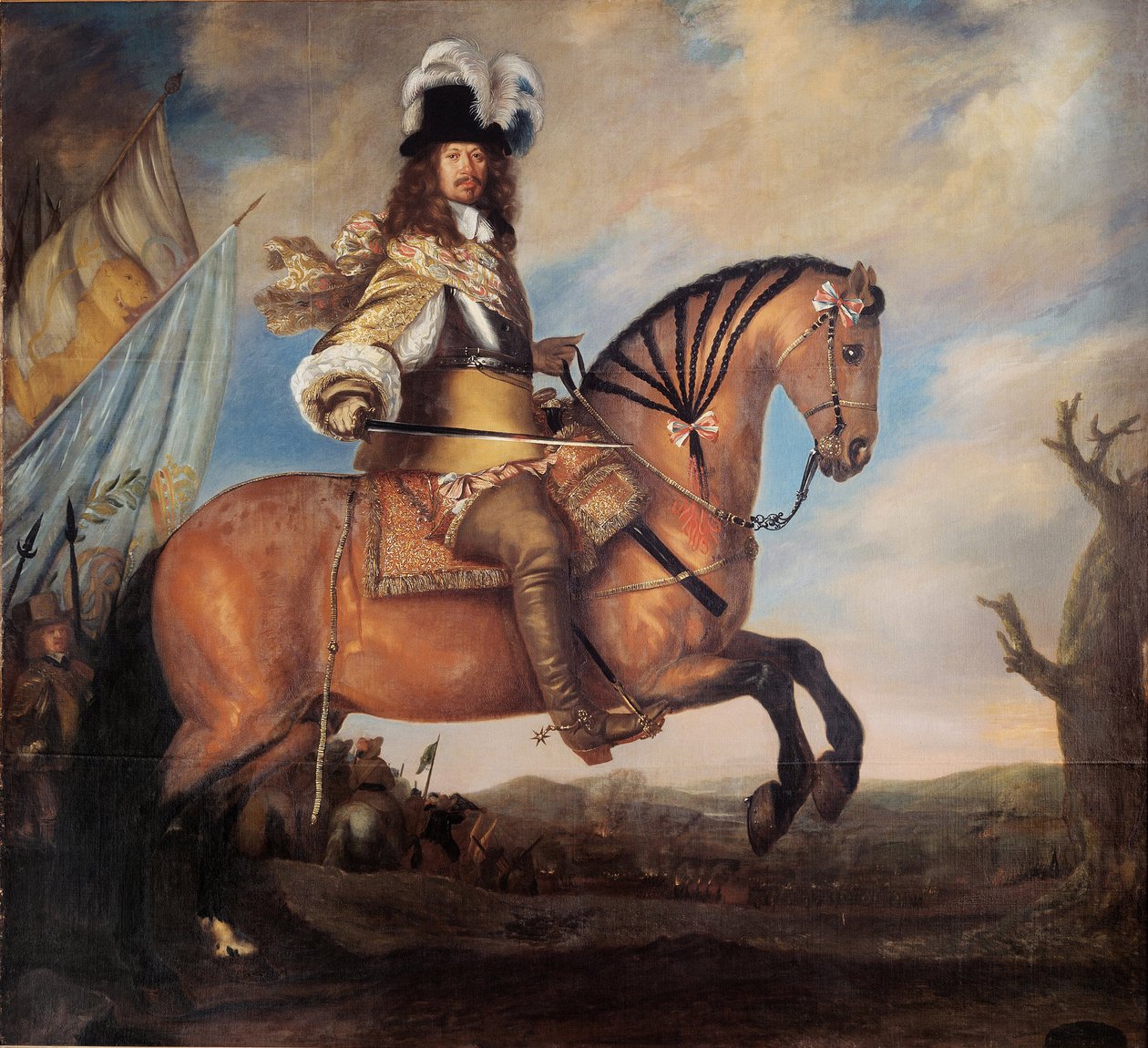 Carl Gustaf Wrangel tábornagy portréja 1613-1676, 1652 alkotó: David Klöcker Ehrenstrahl