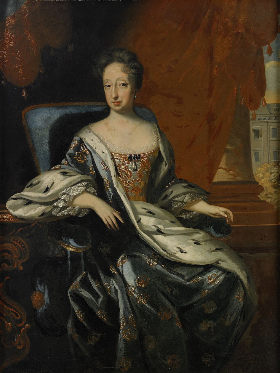 Holstein-Gottorp Hedvig Eleonóra, svéd királynő 1636-1715 portréja alkotó: David Krafft von