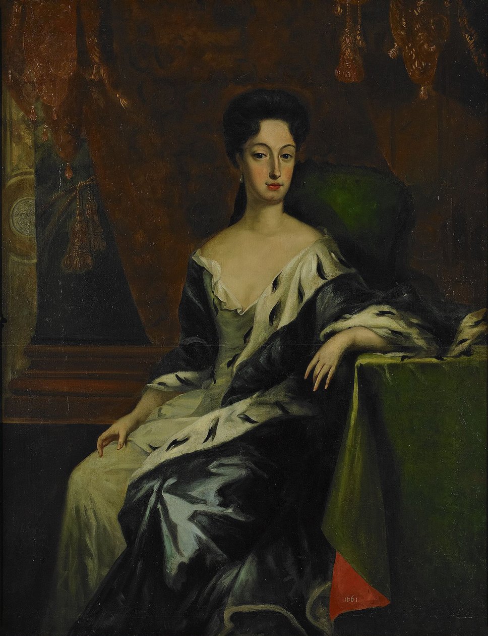 Hedvig Sofia svéd hercegnő, Holstein-Gottorp hercegnő portréja 1681-1708, XVII. század vége. alkotó: David Krafft von