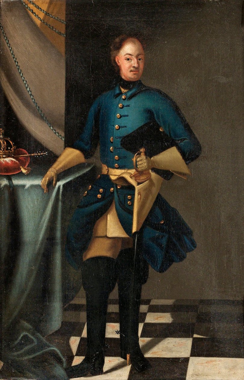 XII. Károly svéd király portréja 1682-1718, c. 1716 alkotó: David Krafft von