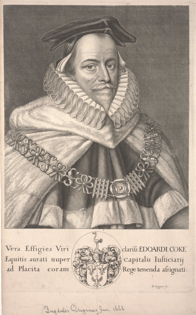 Edward Coke alkotó: David Loggan