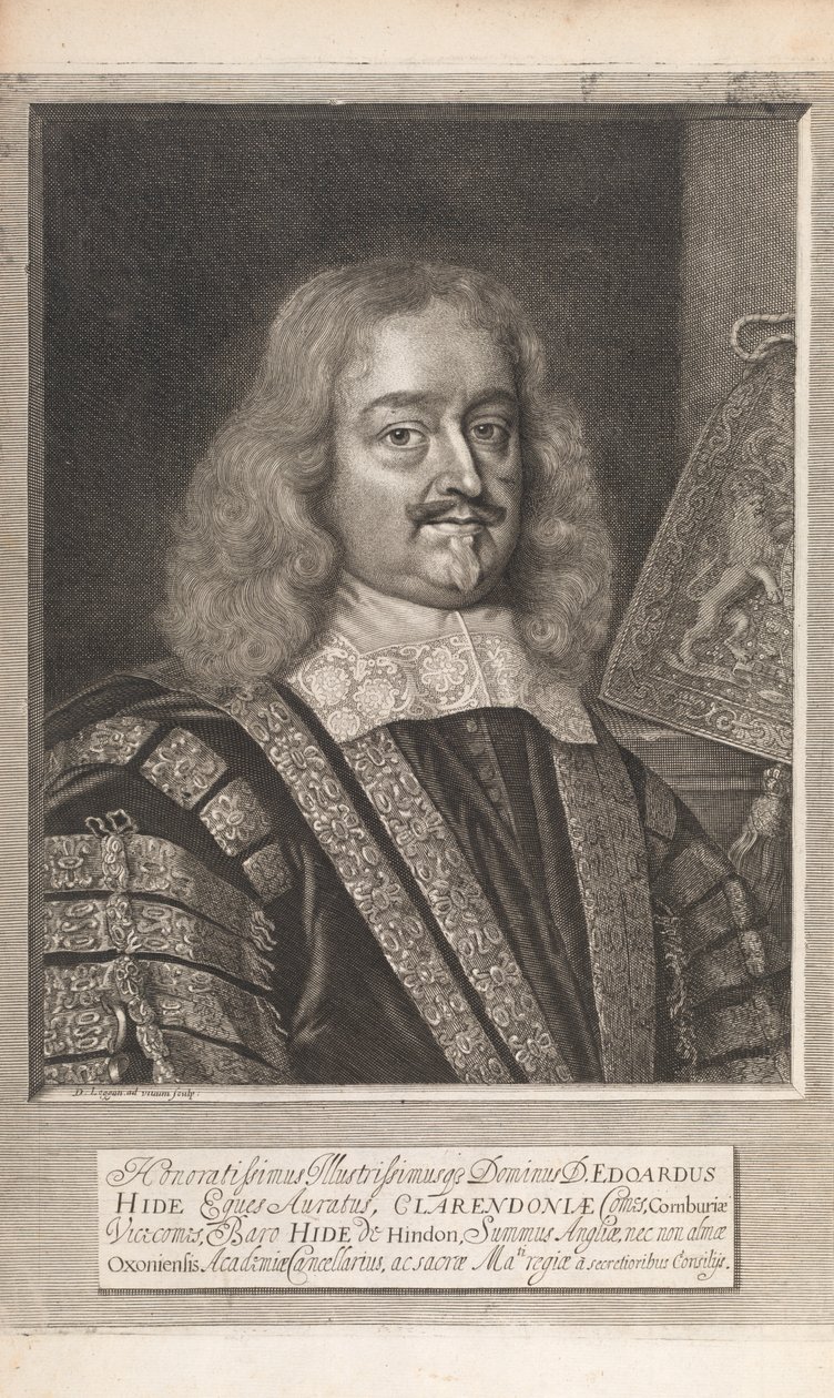 Edward Hide, William Dugdale „Az angol törvények történelmi emlékhelyei” című könyvéből, London, 1666 alkotó: David Loggan