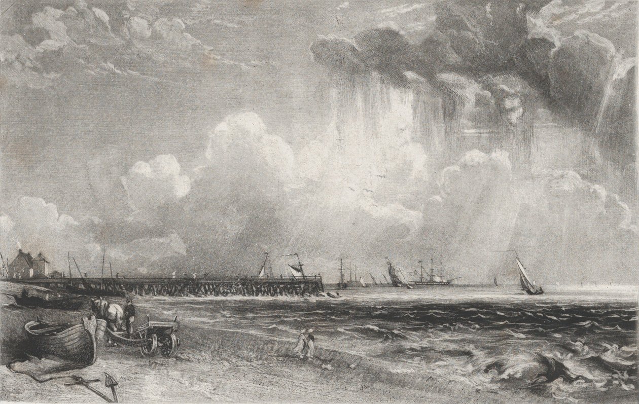 Yarmouth, Norfolk, 1830. alkotó: David Lucas