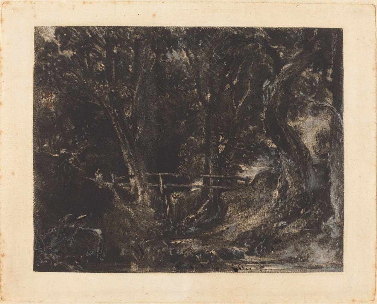 Egy Dell a Helmingham Parkban, Suffolkban alkotó: David Lucas after John Constable
