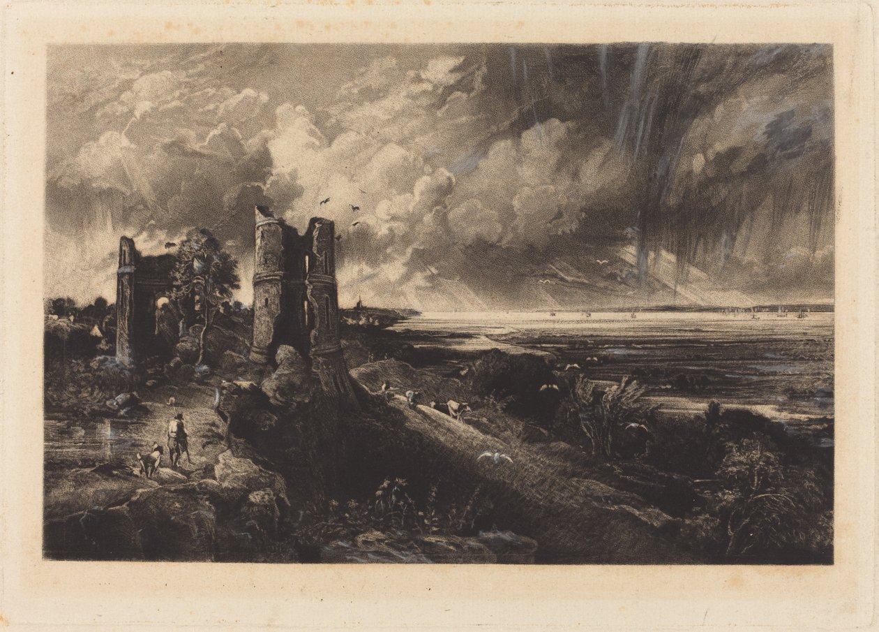 Hadleigh kastély alkotó: David Lucas after John Constable