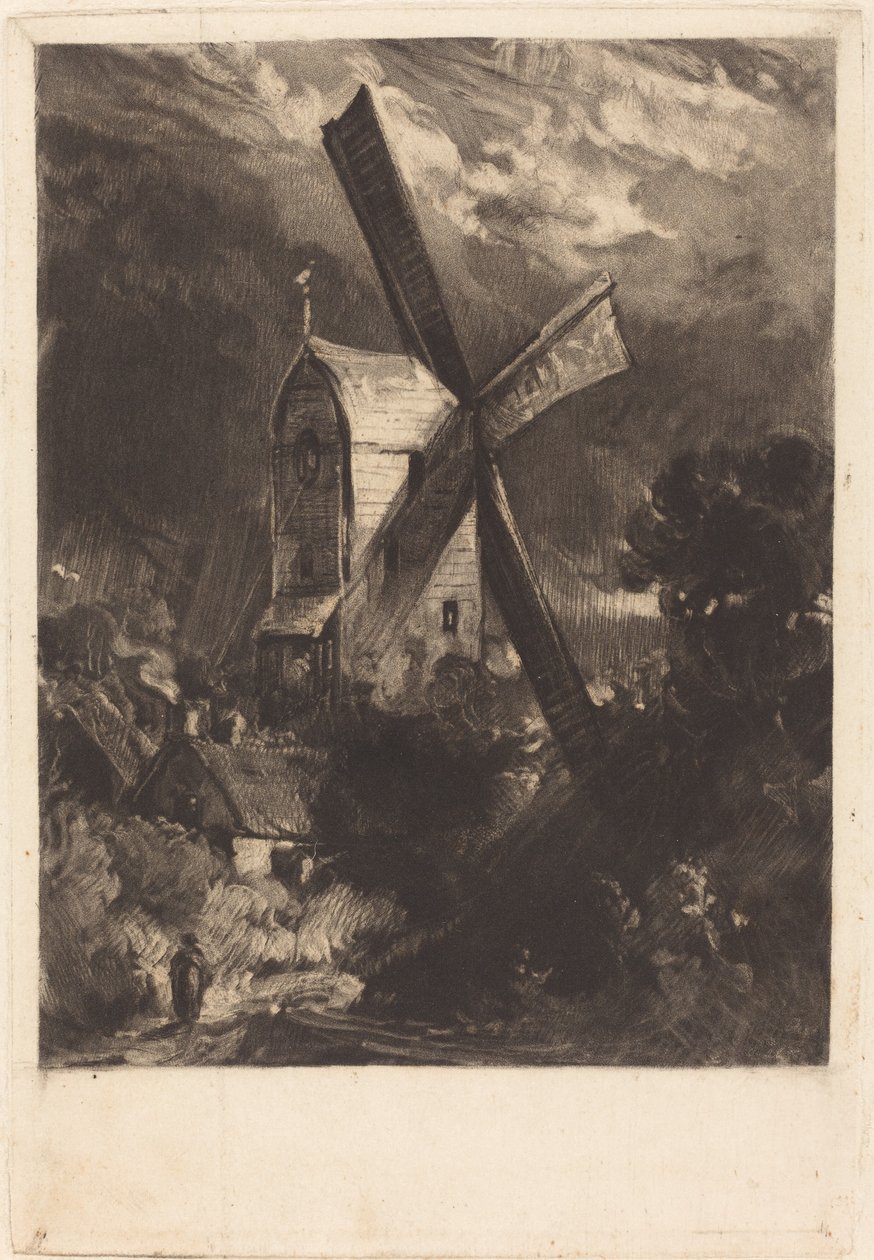 Malom Brighton közelében alkotó: David Lucas after John Constable