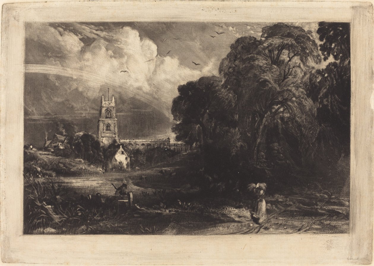 Stoke-by-Nayland alkotó: David Lucas after John Constable