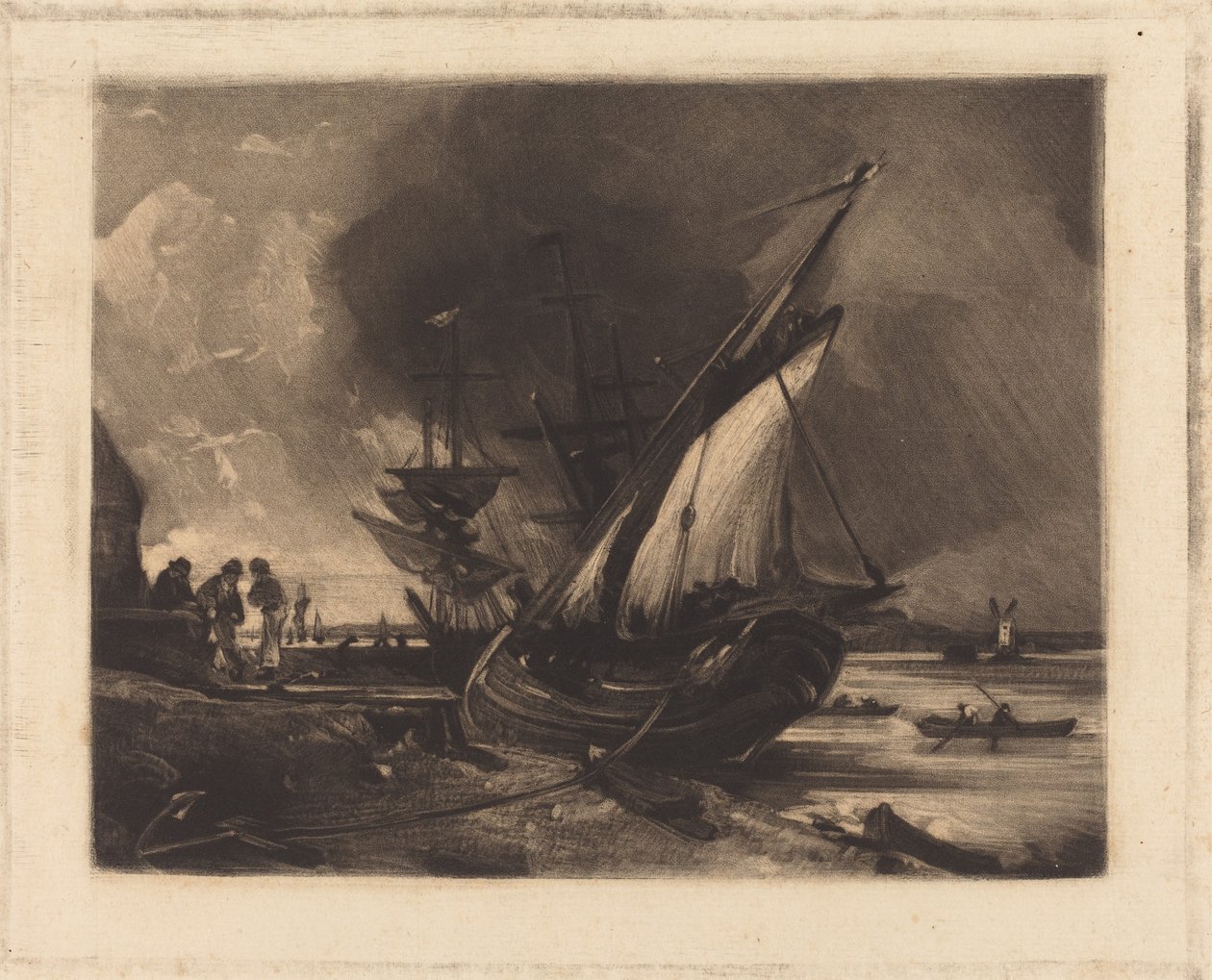 Kilátás az Orwellre alkotó: David Lucas after John Constable
