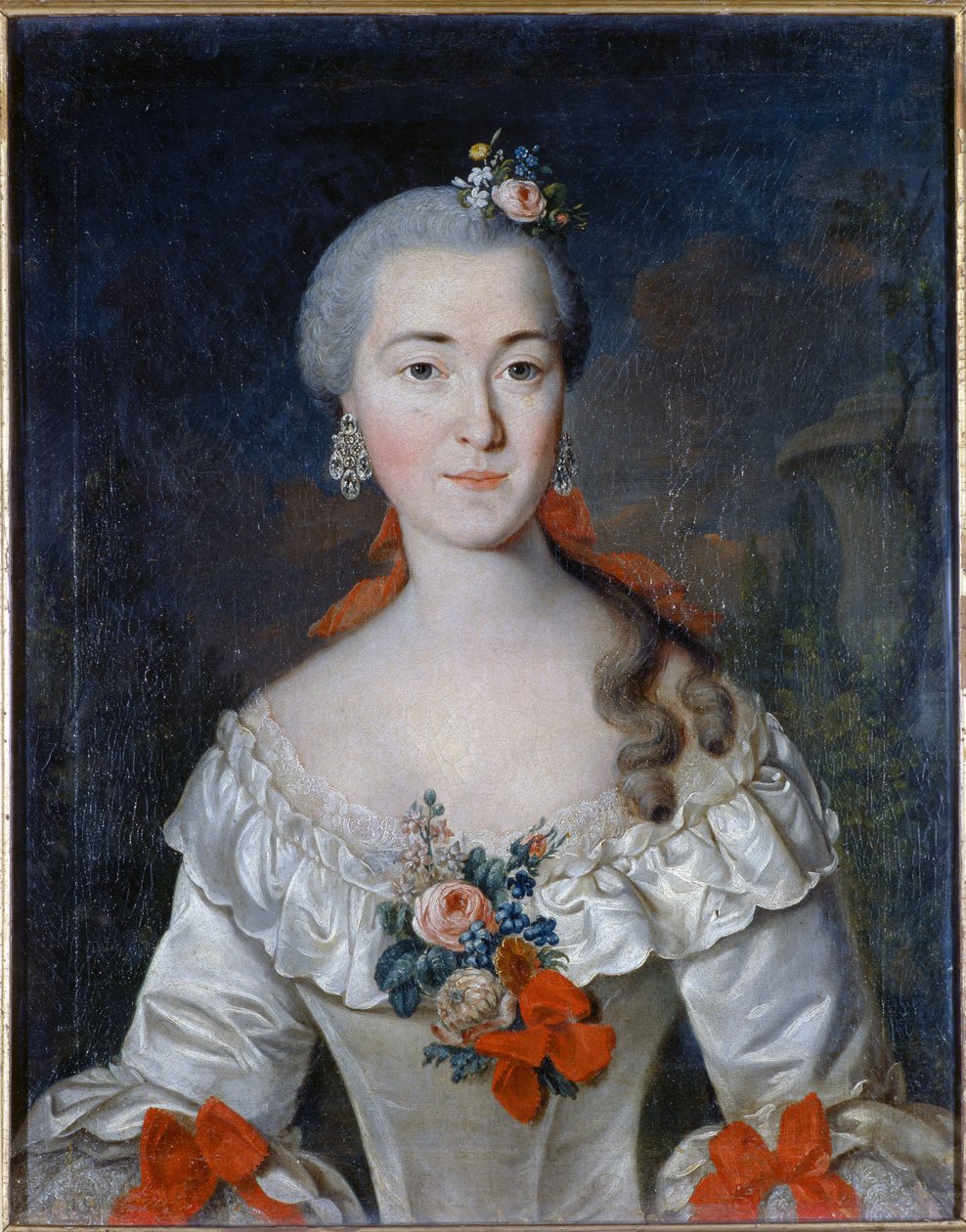 Maria Ivanovna Tatiscseva (született Mamonova) (1730-1794) portréja - David Lueders (Luders) (1710-1759) festménye, Olaj, vászon 1759 Állami Tretyakov Galéria, Moszkva 70x56 alkotó: David Luders