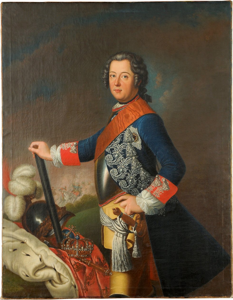 Frigyes porosz, 1743 alkotó: David Matthieu